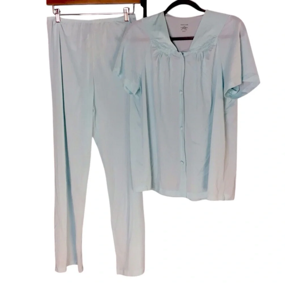 Vanity Fair Blue Pajama Set Intimates & Sleepwear